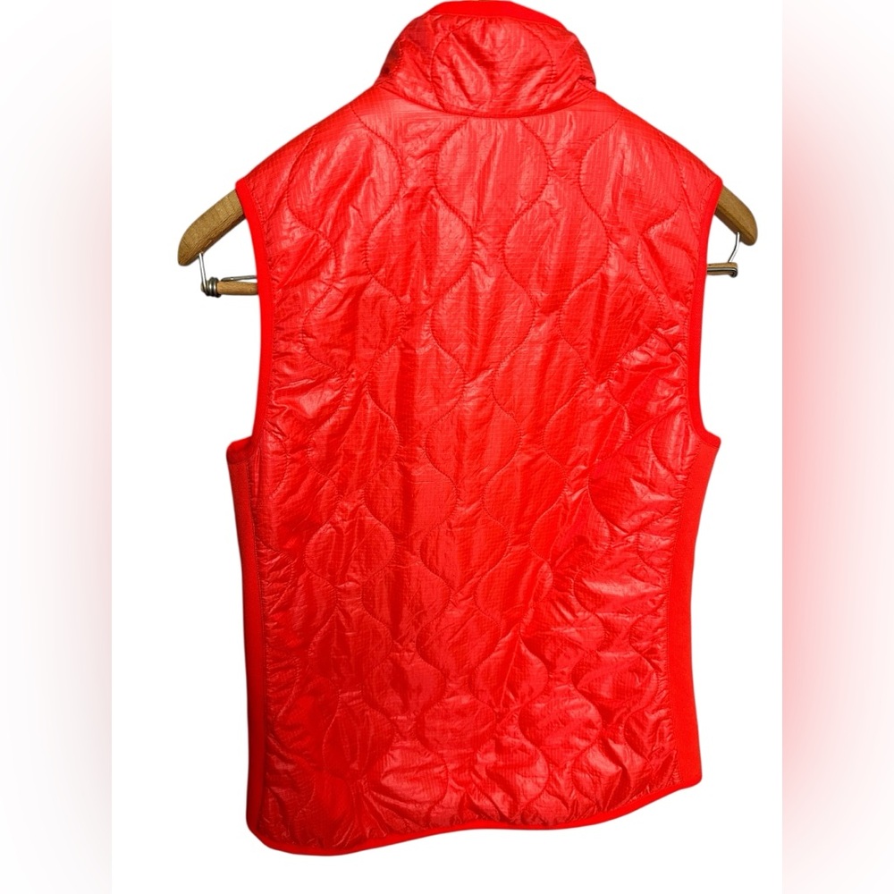J. Crew Neon Orange Quilted Puffer Vest XS - Picture 2 of 7